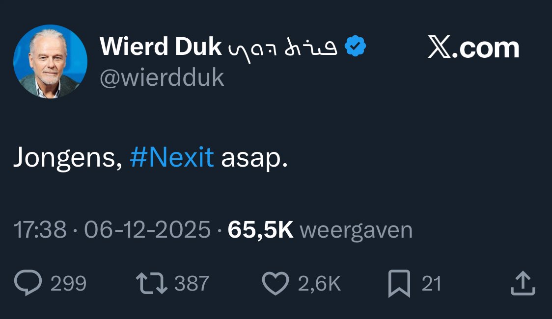 Als je Telegraaf columnist was zou je dit landverraad noemen..