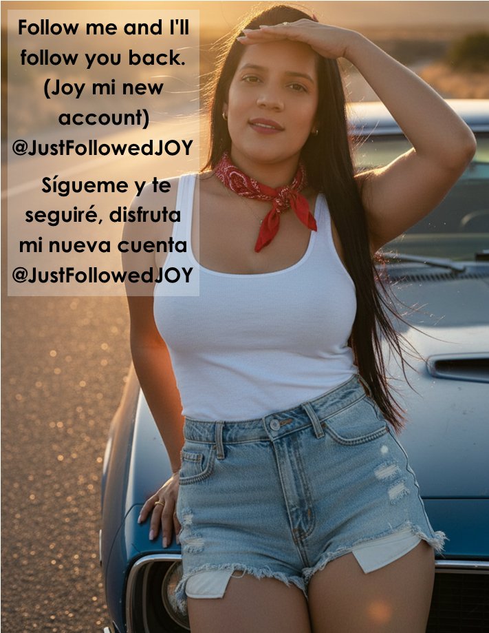 Follow me and I'll follow you back.(enJoy mi new account) <a href="/JustFollowedJOY/">Follow Me Joy</a>
Sígueme y te seguiré, disfruta mi nueva cuenta <a href="/JustFollowedJOY/">Follow Me Joy</a>