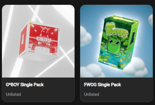 2 Fwog's packs (50$ worth) > 2 NFT (~1500-2000$)
1 G*Boy Pack (100$ worth) > hmm?
GL HF🍌