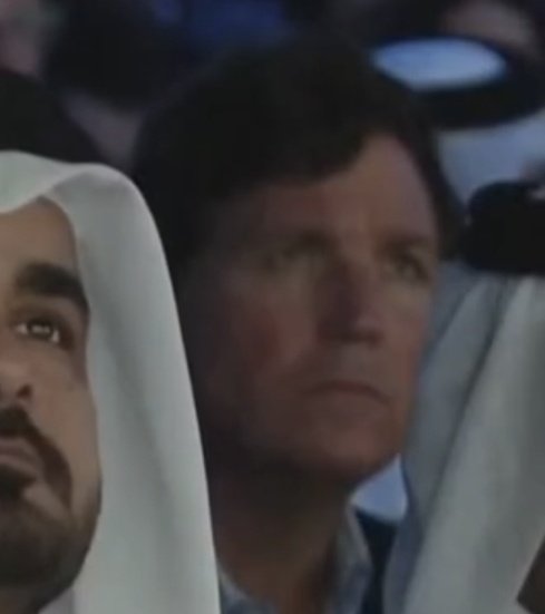 Look at how seriously Tucker is listening to the speakers at the globalist Islamist Doha Forum in Qatar. 

Truly a dedicated employee. 

The talking points won't write themselves.