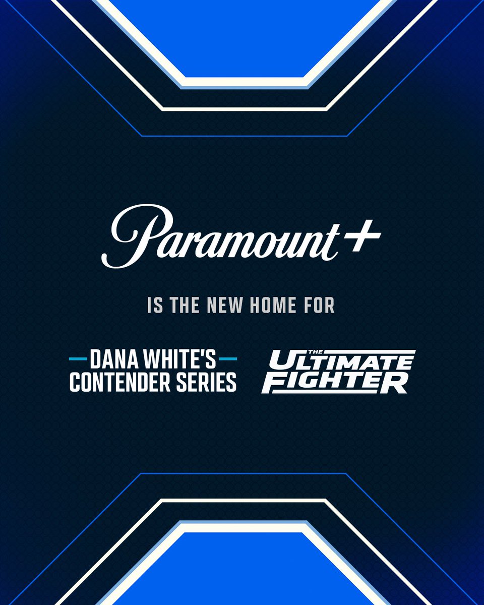 ufc's tweet image. YOUR WEEK JUST GOT THAT MUCH BETTER 🤩

Starting in 2026, #DWCS &amp;amp; @UltimateFighter are now on @ParamountPlus!