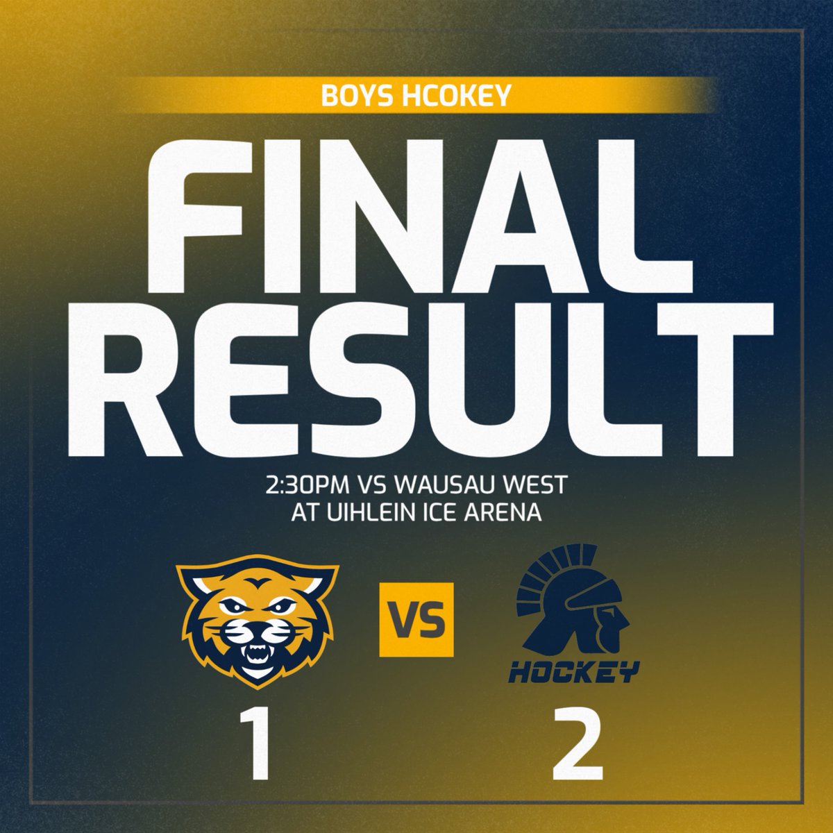 Boys Hockey takes a close loss today against Wausau West. 
<a href="/usmsocial/">University School of Milwaukee</a> <a href="/USMAthleticsAD/">Tim Williams</a> #BetterEveryday