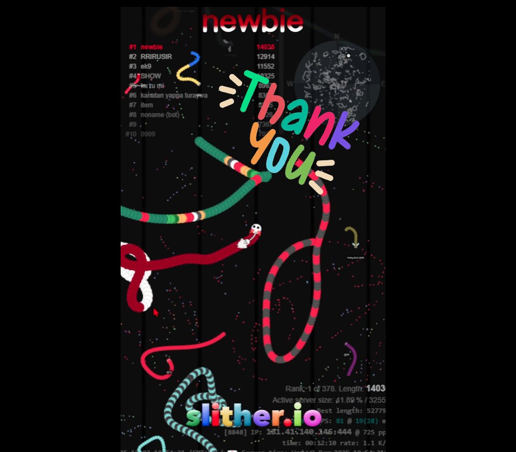 無料ゲーム #スリザリオ #Slitherio #ブラウザゲーム #スマホゲーム 游