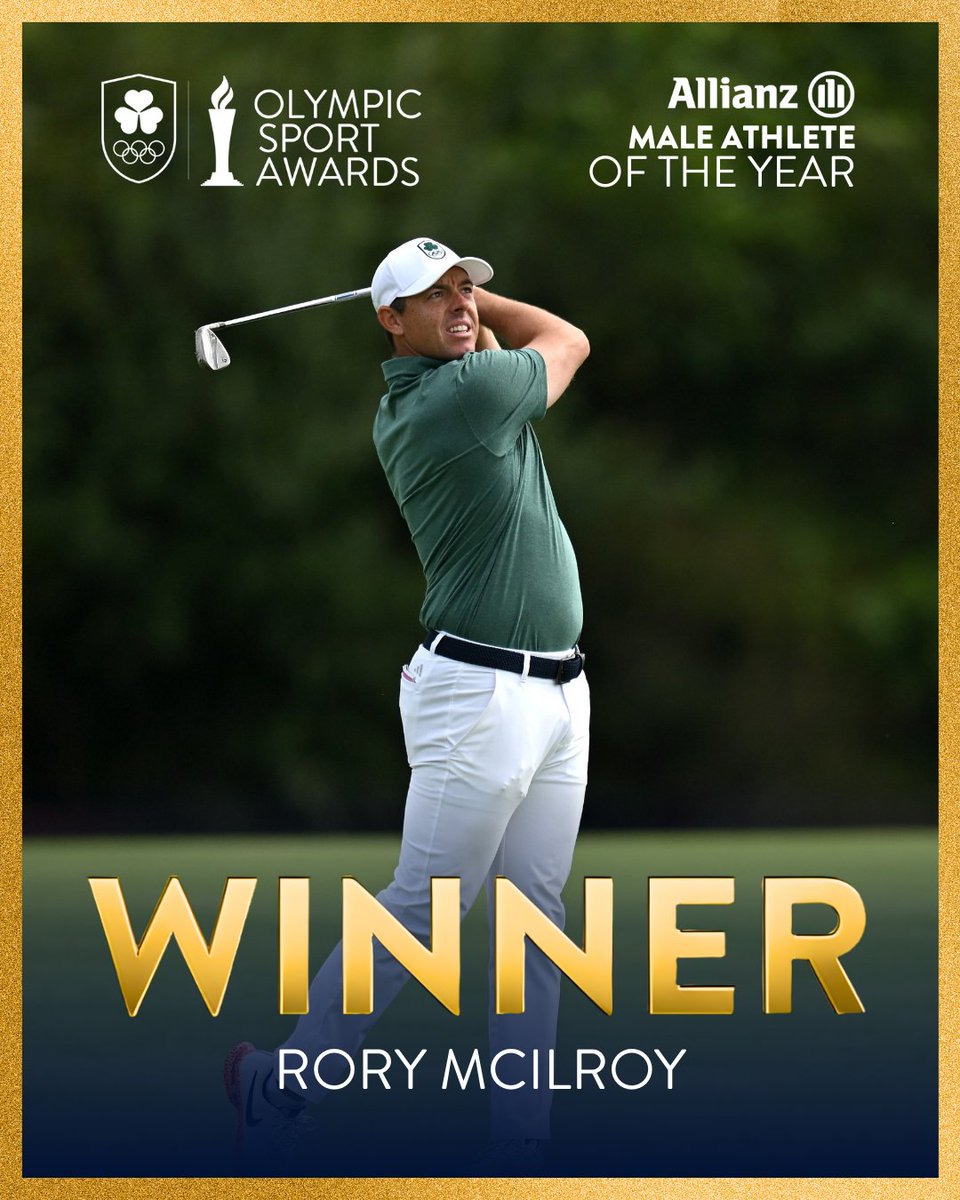🏆 𝑨𝒍𝒍𝒊𝒂𝒏𝒛 𝑴𝒂𝒍𝒆 𝑨𝒕𝒉𝒍𝒆𝒕𝒆 𝒐𝒇 𝒕𝒉𝒆 𝒀𝒆𝒂𝒓 // 𝑹𝑶𝑹𝒀 𝑴𝑪𝑰𝑳𝑹𝑶𝒀 ✨

Rory McIlroy is the winner of the Allianz Male Athlete of the Year Award, presented by Phillip Gronemeyer, CEO of Allianz Ireland.

#TeamIreland #OSA25 <a href="/AllianzIreland/">Allianz Ireland</a>