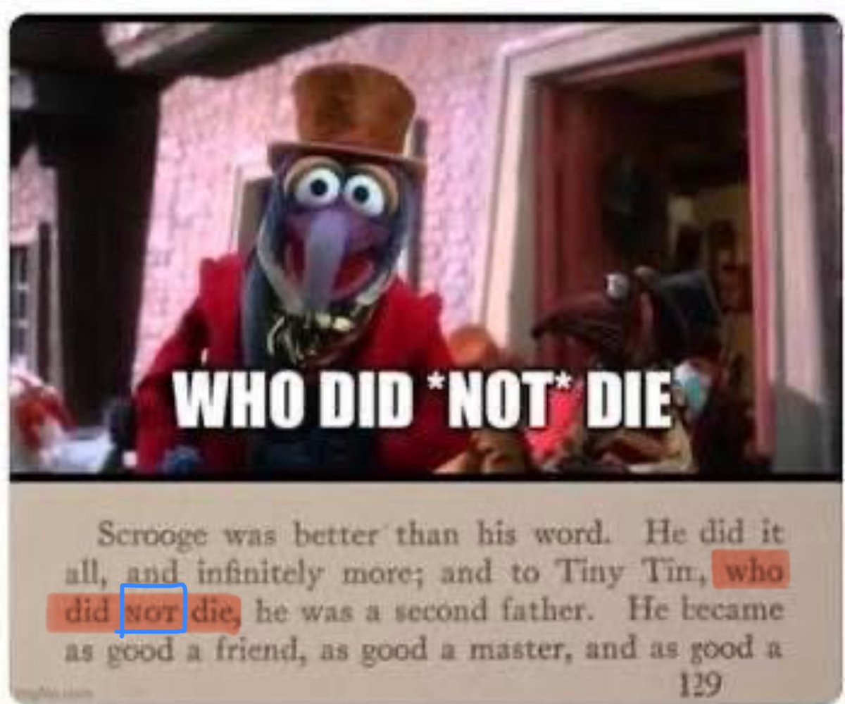 Friendly reminder that Gonzo delivered this Dickens’ line exactly as intended.