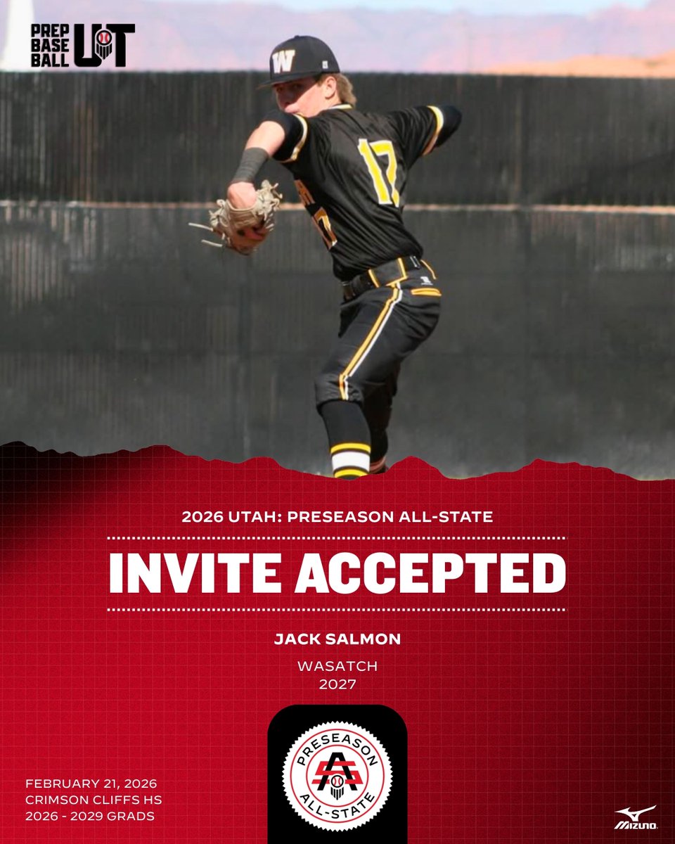 PrepBaseballUT's tweet photo. #𝐔𝐓𝐏𝐀𝐒𝟐𝟔: 𝐈𝐧𝐯𝐢𝐭𝐞 𝐀𝐜𝐜𝐞𝐩𝐭𝐞𝐝 ✅

The following players are 🔒'd in for the Utah Preseason All-State! #beseen

#UTPAS26 // @Coachberg801

Request an Invite ➡️: https://t.co/G7xUujqfJ2 https://t.co/UK7eL8qobo