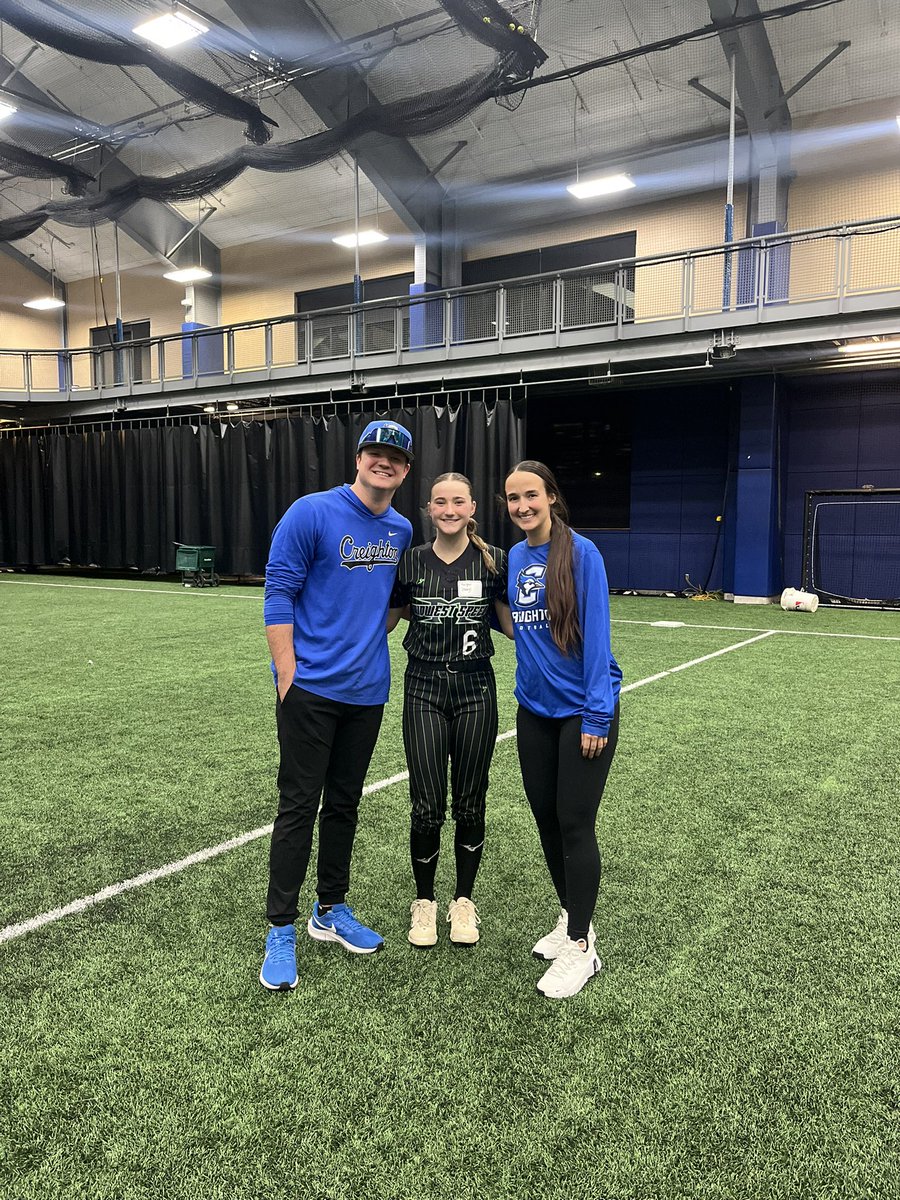 Thank you <a href="/CoachKristaWood/">Krista Wood</a> and <a href="/BluejaySoftball/">Creighton Softball</a> for a great camp today! I will definitely be back!