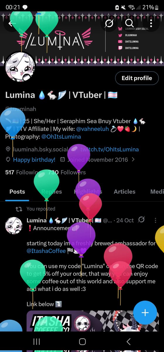 Lumina 🏳️‍⚧️ | Alien Sea Bunny tweet media