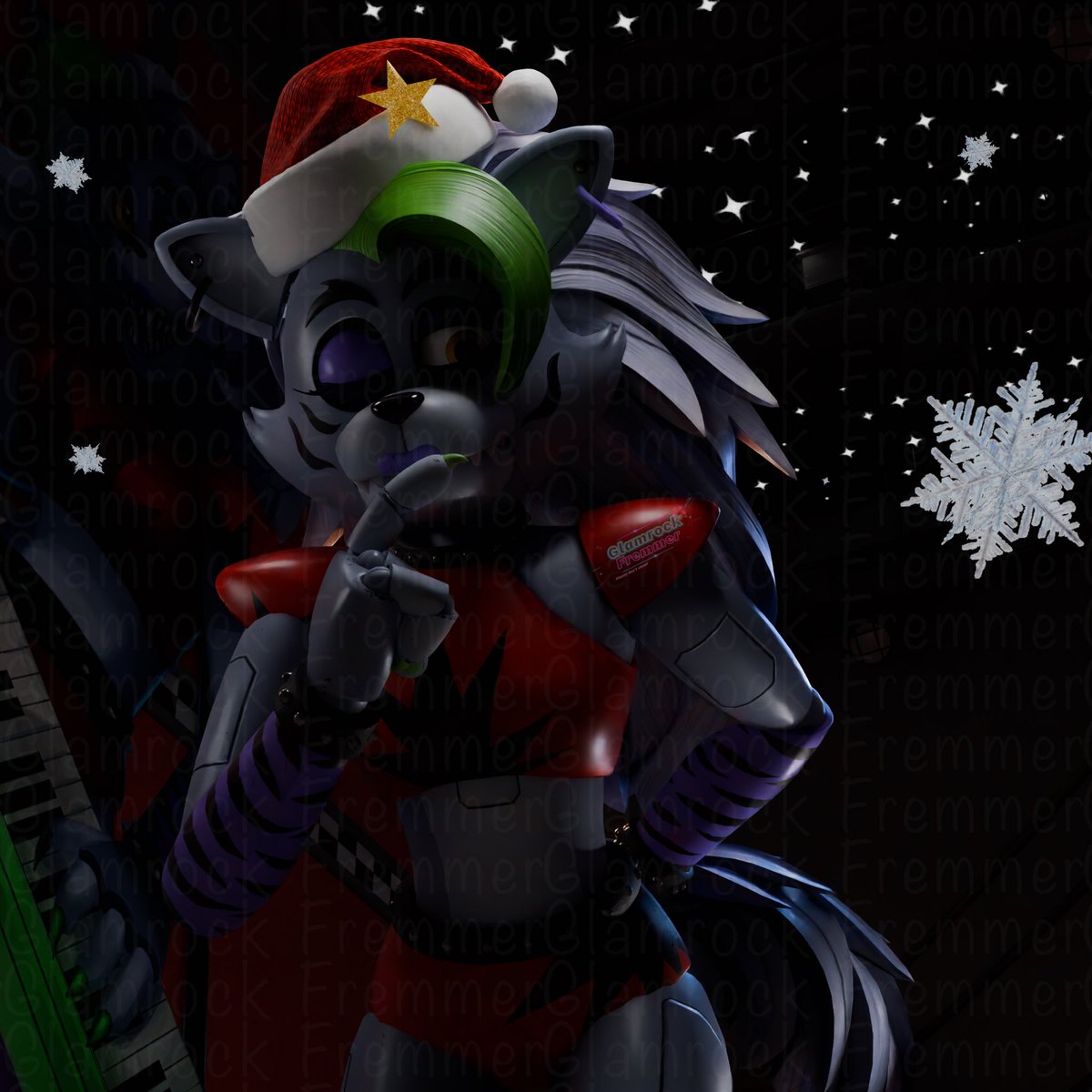 Glamrockfremmer's tweet photo. Making daily gift for my friend on December
Gift for @Simy_03
Models by DravenJV01 , TheRadicalbear , Elin , Johana-PS and Schinsly
Lighting by Freddy_Fazboy
#roxannewolf #roxywolf #fnafroxy #gift #Christmas #fnafblender #fnafsb https://t.co/yBAzAmpOSm