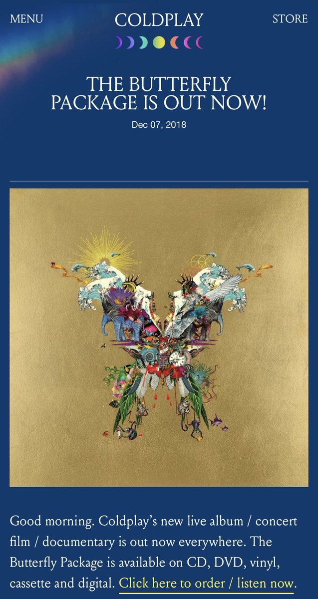 ✨ Happy Birthday Live in Buenos Aires / The Butterfly Package 🩵

#Coldplay 🩵♾️⭕️🌈

open.spotify.com/album/19CvkGjY…