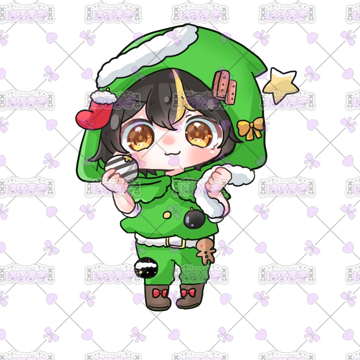 ツリー男の子も描きました！ツリーの日ですね🥰