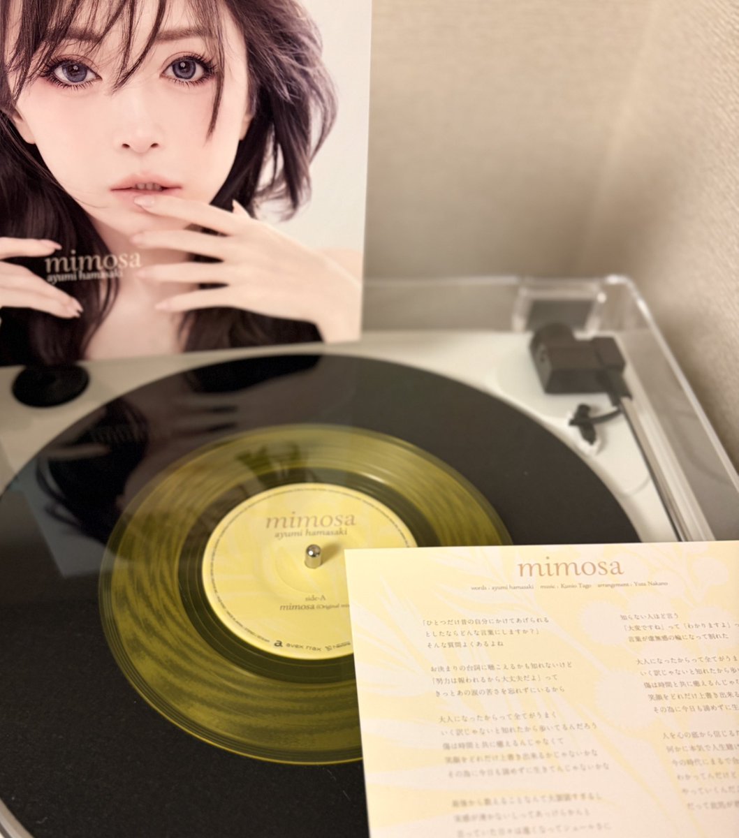 mimosa #浜崎あゆみ @ayu_19980408 #レコード #vinyl
