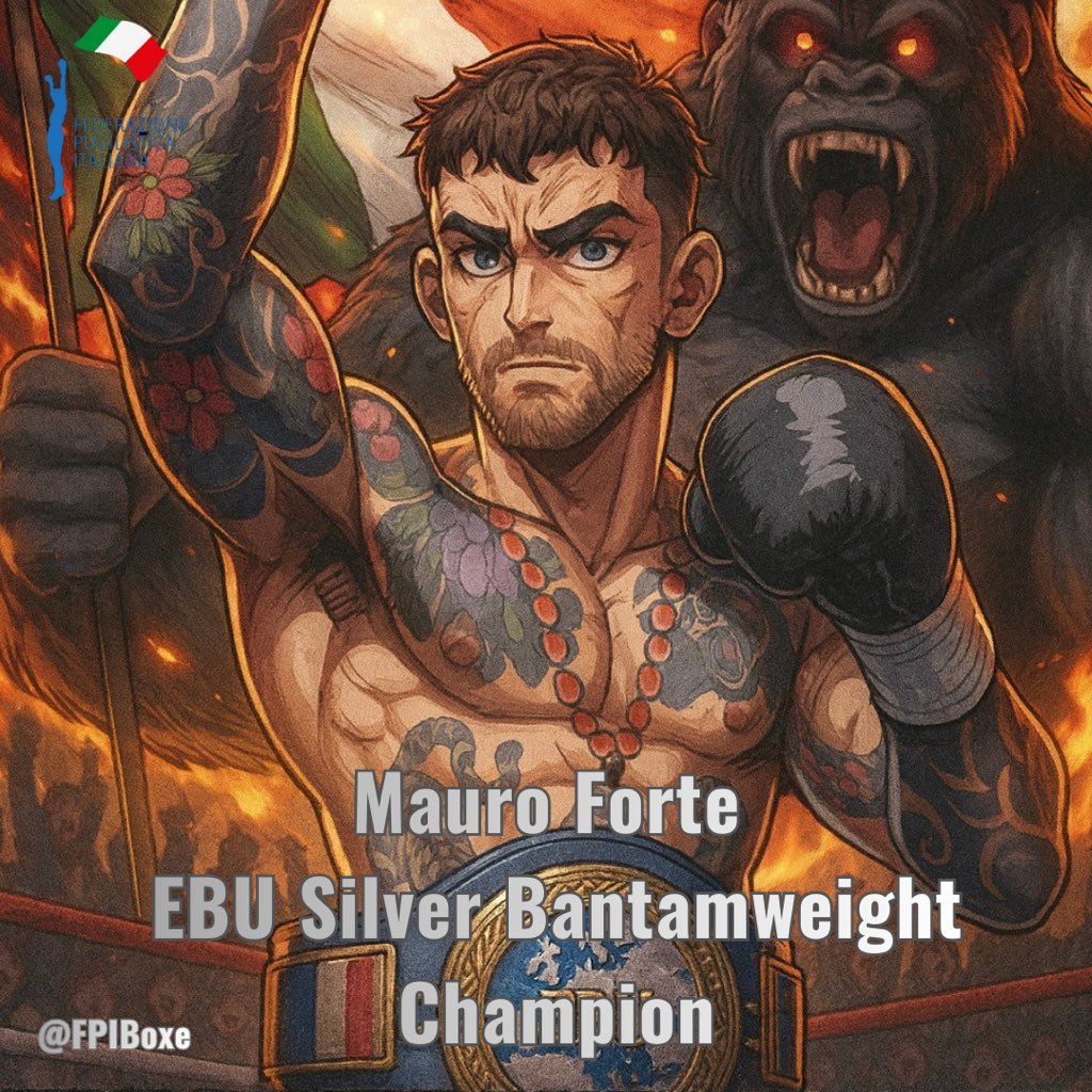 🥊 🏆 EBU Silver Bantamweight 

🥊Mauro the Strong 🦍 Forte 🇮🇹Champion 🔥🔥

🥊 Victory vs Salvatore Contino 🇮🇹(AB due to injury)

🏟️ Pala tiziano Roma, 6/12/2025 

🥊 Org. TAF - De Carolis Prom 

#Itaboxing #Boxing #Boxer #Pugilato #boxeo