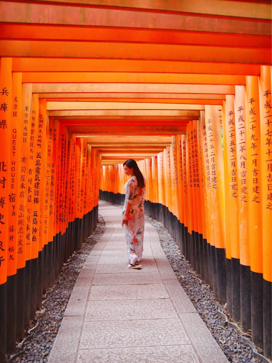Walking through the Senbon Torii gates felt like stepping into a Japanese movie
