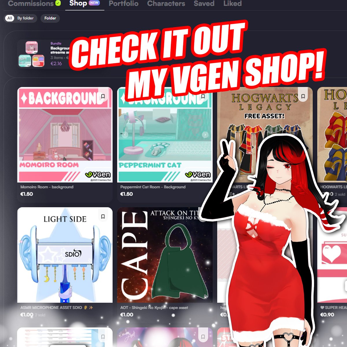 Check it out my #VGen Shop!

.link below.