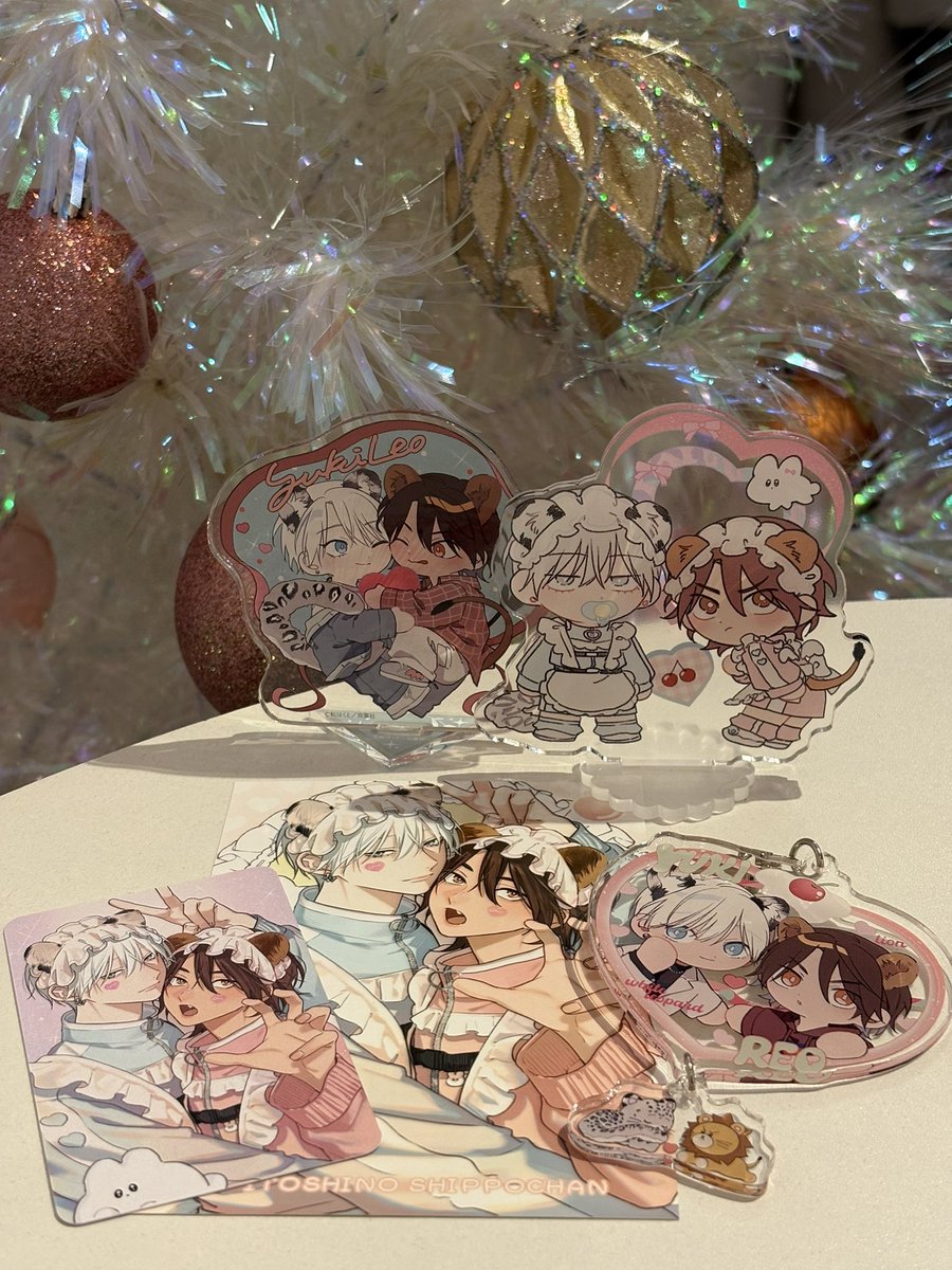 ありがとうございました🎁😭🥹🤍嬉しすぎる、メイド服可愛いすぎる…🐆❄️🦁🩵🩷先生の描くミニキャラちゃんたち、
ほんっと可愛いくてだいだい大好き🥹🤍
大事にします😌🤍
(ちなみに今日はリトさんと(悠雅も笑)お出かけします〜🥹🤭🩷)
#愛しのしっぽちゃん
#転はくと 先生(<a href="/utatahk/">転はくと🐰</a>)