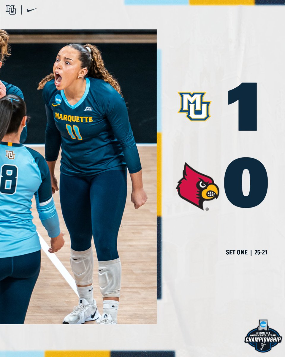 Set one to the Golden Eagles!

#WeAreMarquette | #MarquetteVB