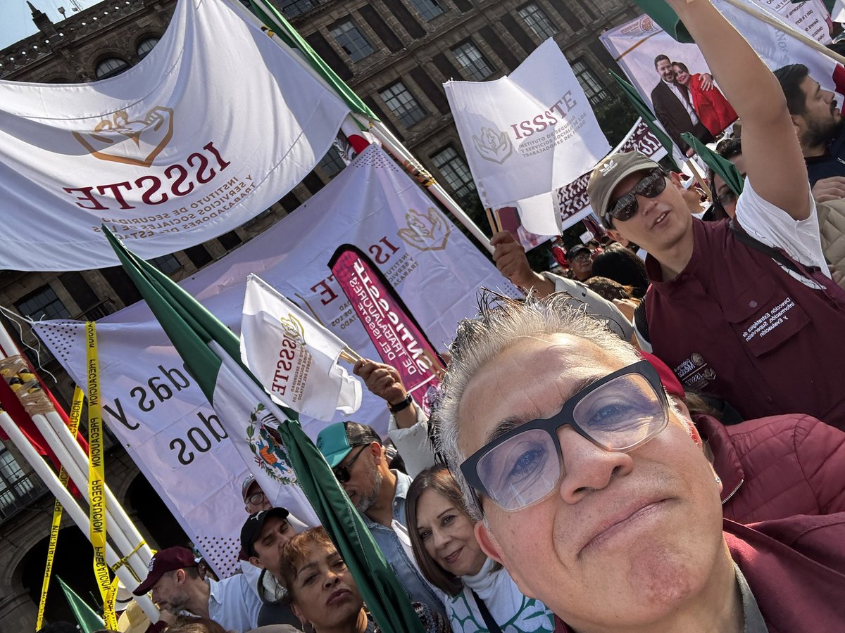 Institucional la presencia , el orgullo es personal , venir fue por convencimiento de que la 4ta transformación de la sociedad es lo mejor que le ha pasado a nuestra Patria y formo parte de un movimiento transformador de los, les y las mexicanas. #EsUnHonorEstarConClaudiaHoy