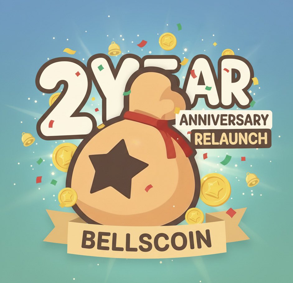 BellscoinNews's tweet image. Today is Bellscoin’s second relaunch anniversary 🔔 $Bells