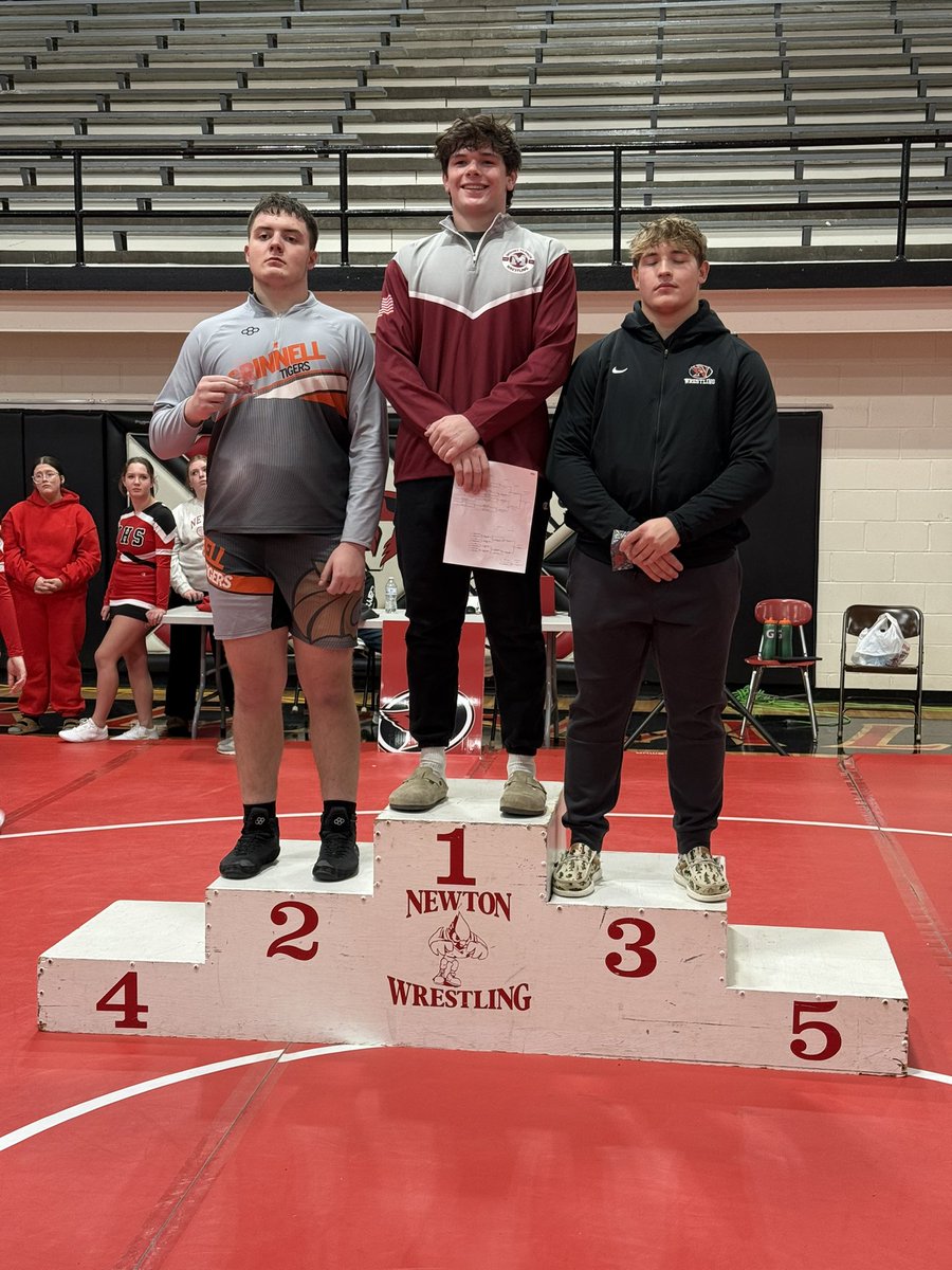 GrinnellWrestl1's tweet image. 285 pound Cardinal Classic Runner-up, Drake Goughner!!!