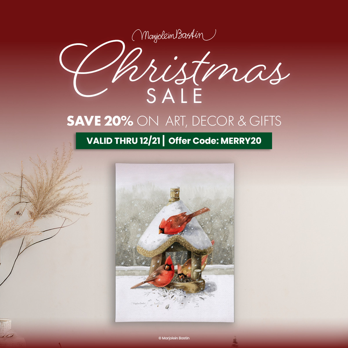 Celebrate the beauty of nature with special savings on Marjolein Bastin art, gifts, and décor at Wild Wings with 20% off! Shop now and surround yourself with nature’s quiet magic. Use code MERRY20 to save 20% off through 12/21!
wildwings.com/collections/ma…