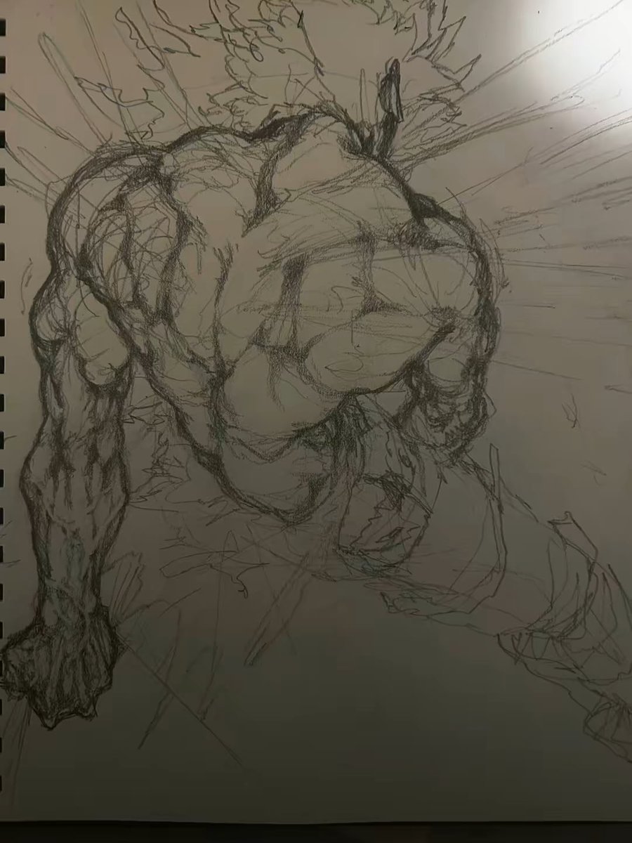 Deku sketch cus, was listening to a TikTok edit where it said wings n made it a gym thing

#deku #mha