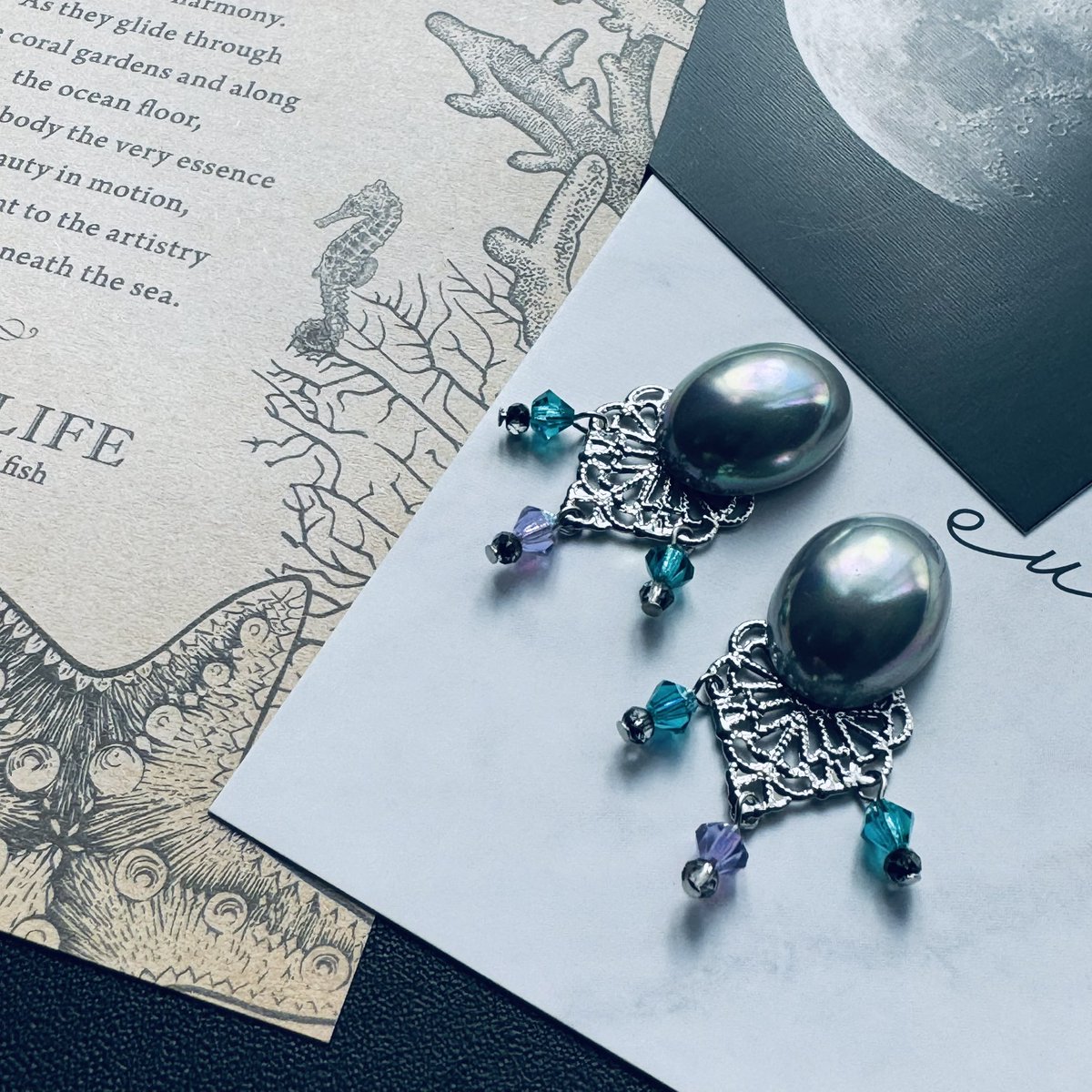 諭吉 今月末まで値下げ(*´꒳`*)様。3点リクエスト ハンドメイド ピアス 12月21日の頒布予定⑧ 既存のオクタ概念アクセサリー🦈🐙🐬 少ないです