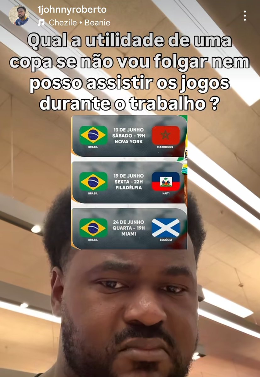 LilBuffy_'s tweet photo. Já odiei os horários dos jogos da seleção brasileira em 2026. 
Eu super concordo com essa pergunta ai!

Que 💩 https://t.co/GkXy1swdnX
