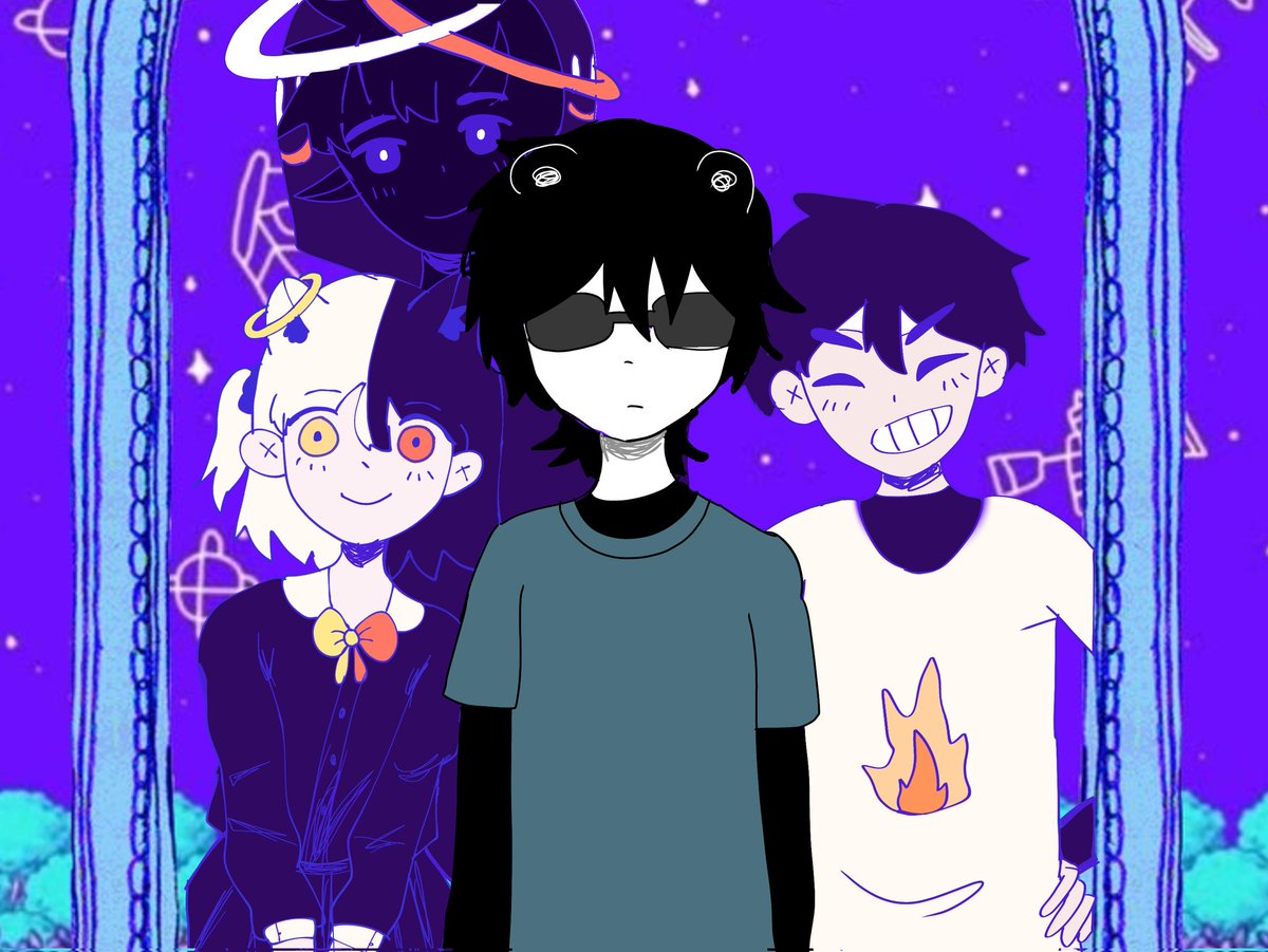 maple_de_fresa's tweet image. Un espejo flotante. Tus amigos sonríen cálidamente detrás de ti.
(Omori referencia)

#spreenfanart #serpiasfanart #sapnapfanart #shadounefanart