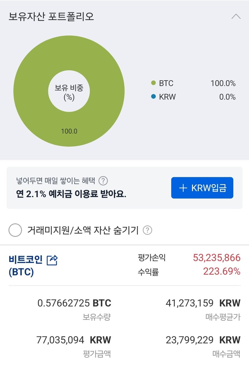 비트코인만 모으는 청년입니다.

이번 주도 비트코인 적립 완료했습니다.

비트코인 적립하는 영상들👇
youtube.com/shorts/sXLP5lt…