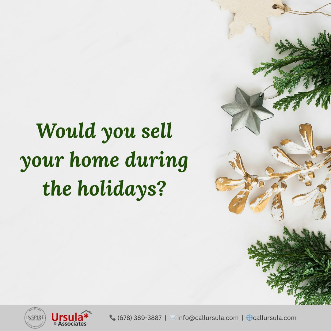 uandateam's tweet image. Many sellers hit pause this season but the ones who list often attract serious buyers. With less inventory, your home can stand out effortlessly. Would you list or wait for spring?

#SellingStrategy #HolidayMarket #UrsulaAndAssociates