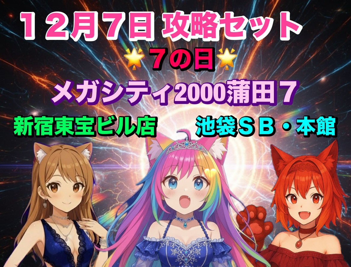 🔻攻略記事販売のお知らせ🔻 🌟12/7🌟7の日🌟攻略記事の販売となり