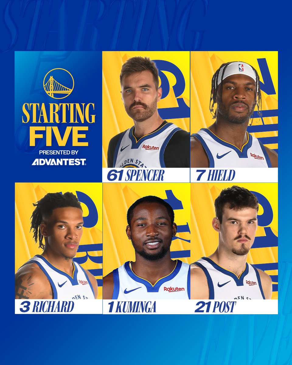 warriors's tweet image. First career start for No. 61.
