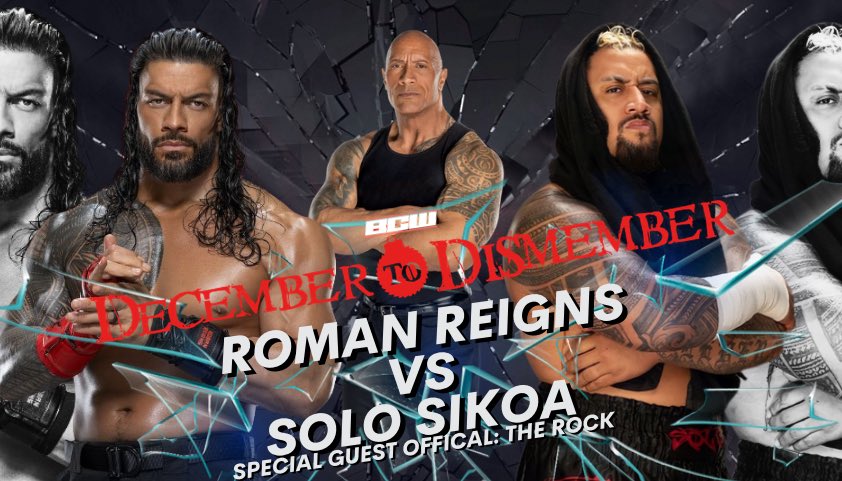 Tomorrow at 2:00 pm EST The Rock will referee the last match between Roman Reigns and Solo Sikoa for the Ula Fala on Twitch; Landon__Skies