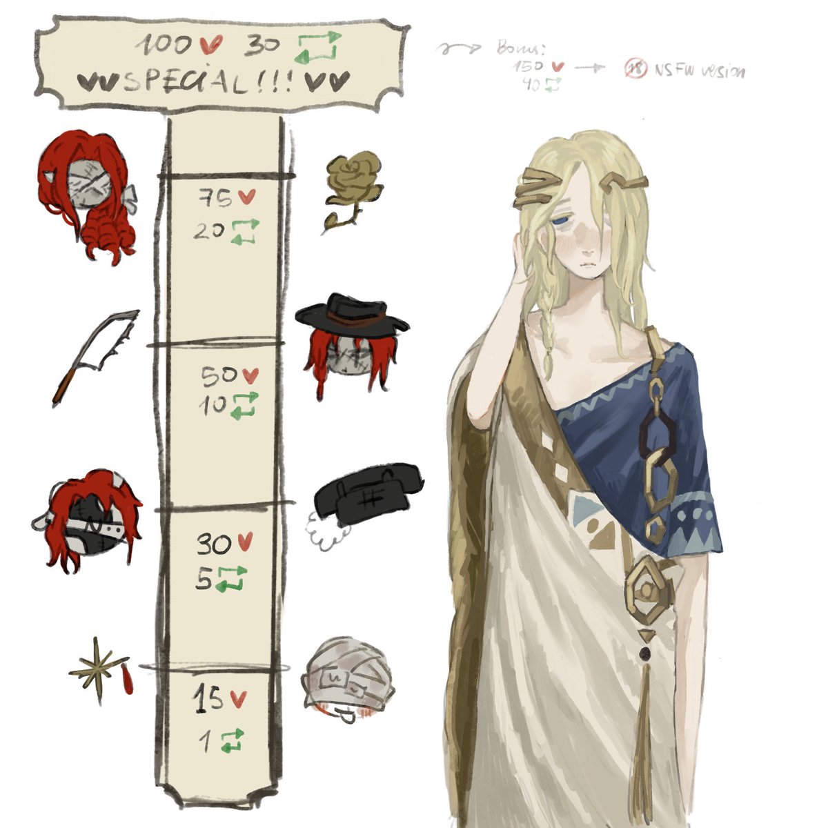 deadjunie's tweet image. aleph6 kiss meter (⌒-⌒; ) #aleph6 #reverse1999