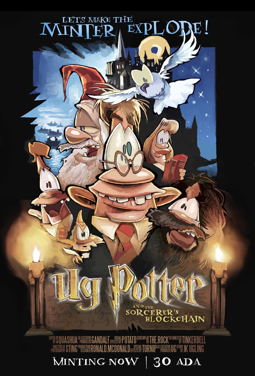 Welcome to the Ugwarts School of Wizardry! 🪄 

✨The next 10 Ug mints get one of these exclusive editions airdropped!  Post your mint in the comments 🚀 link in bio 

✅ We have one to giveaway too! RT + comment to win one free 🔥🍩