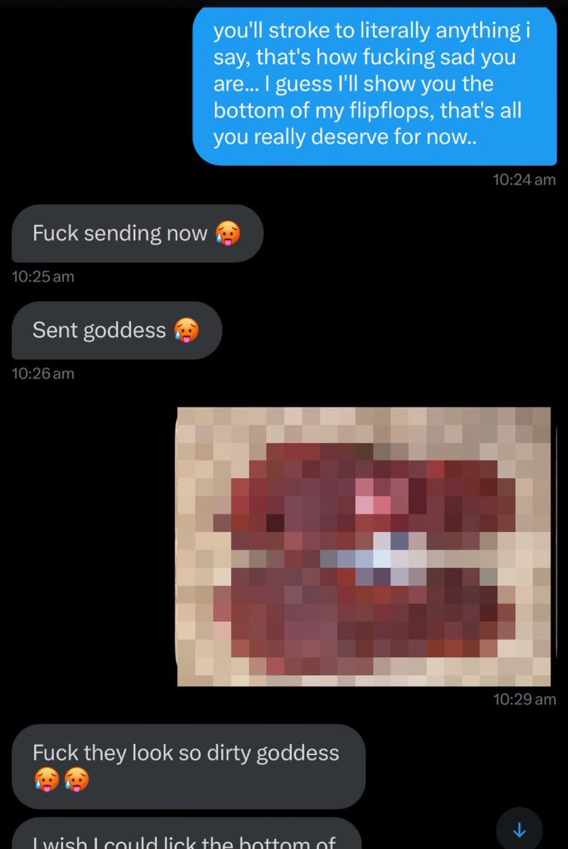 random men on the internet literally pay just to get off to the bottoms of my dirty flip flops