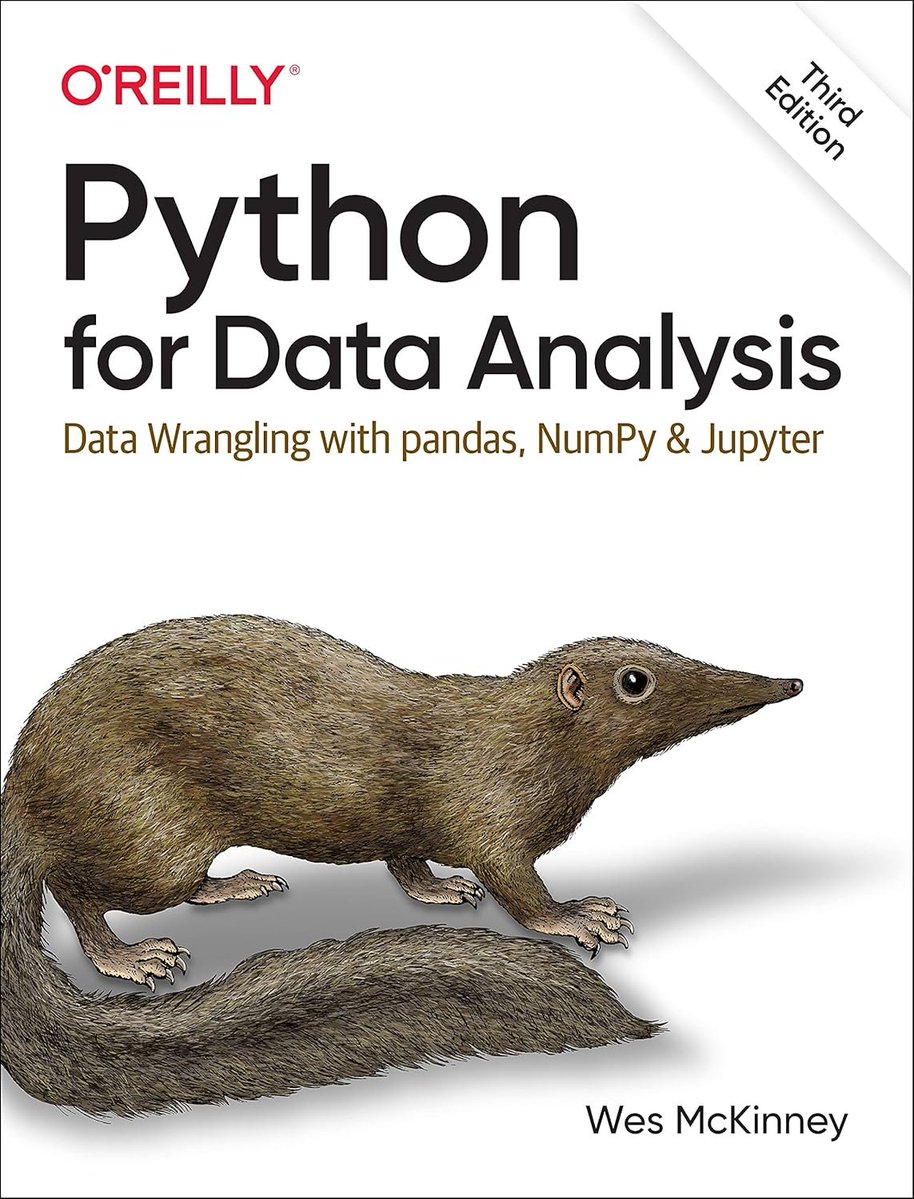KirkDBorne's tweet image. Python for Data Analysis: amzn.to/3wJJaMy by @wesmckinn
↕️
Definitive handbook for manipulating, processing, cleaning, &amp;amp; crunching datasets in #Python. Updated 3rd edition is packed with practical case studies that show how to solve a broad set of data analysis problems.…