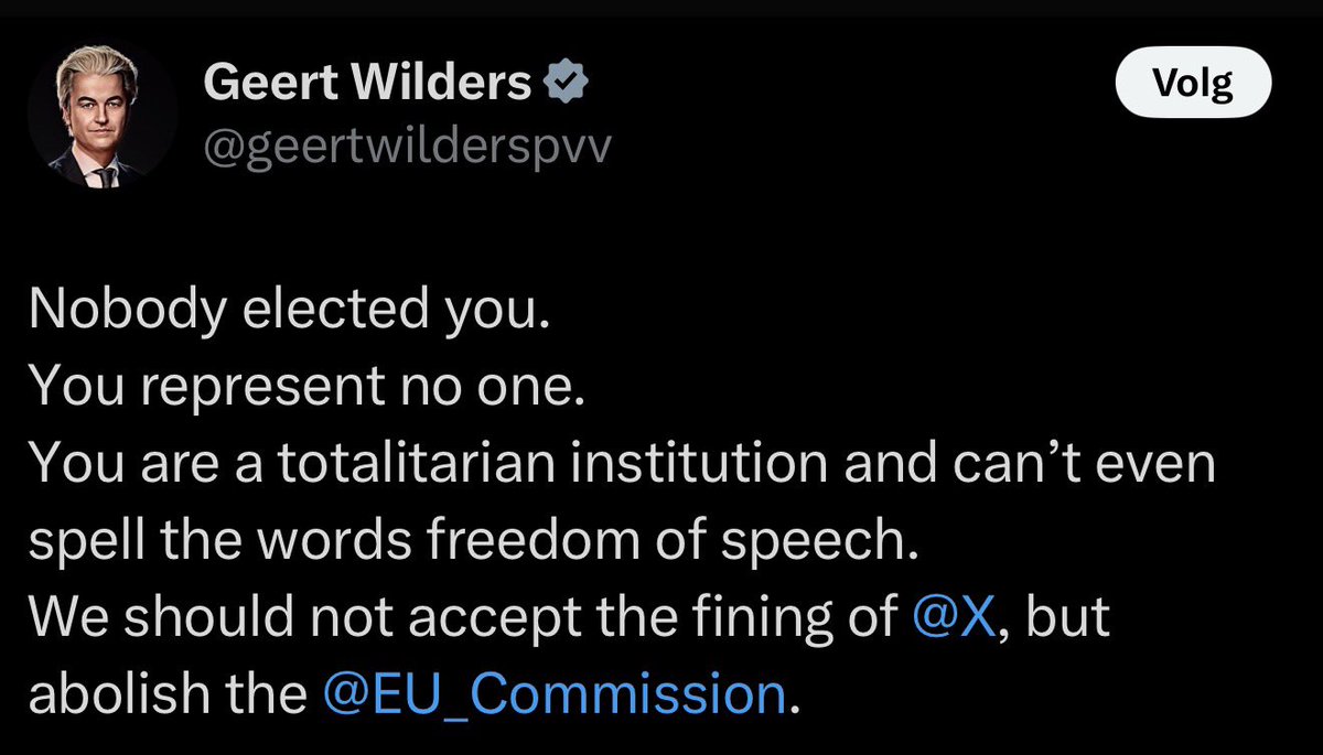 Welk lid heeft de leider van de PVV gekozen?