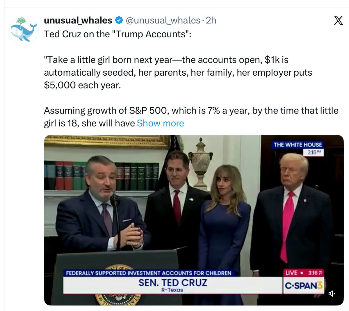 This money laundering system proposed by Ted Cruz &amp; Trump has nothing to do w helping families, w newborn kids, it’s about funneling Government money into the stock market to falsely prop up the stock market, using these families kids as “mules” so the rich can reap the benefits