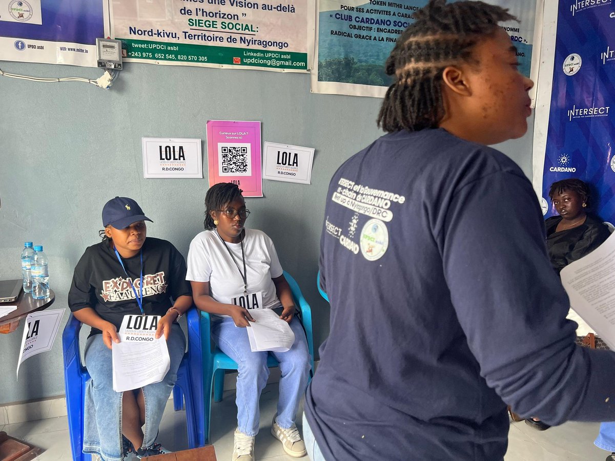 UPDCI_asbl's tweet image. ✨ Lancement réussi du Chapitre LOLA – RDC avec l’UPDCI asbl !
10 jeunes femmes de Nyiragongo ont participé à cette première activité dédiée au leadership et à l’autonomisation féminine 🇨🇩💪

L’aventure commence !
#LOLA  #RDC #LeadershipFéminin #Autonomisation @ladiesofliberty
