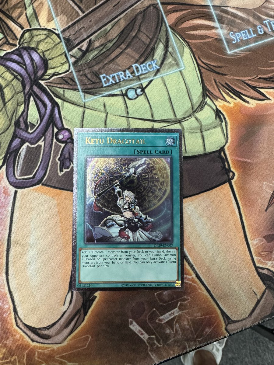 My luck is INSANE!!

I crafted a royal Ketu Dracotail in Master Duel, then I went to my locals today and pulled an OTS Ketu Dracotail!!!!!