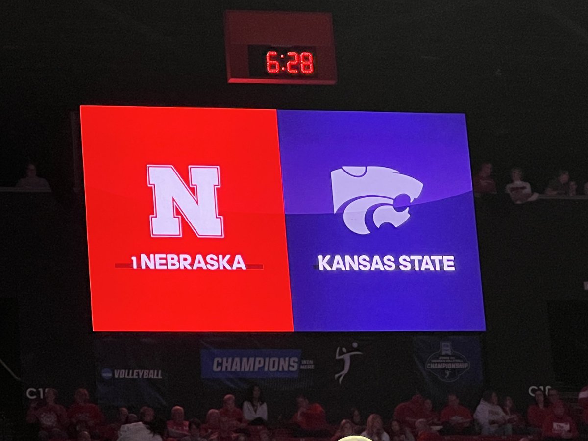 A trip to the Sweet 1️⃣6️⃣ on the line. 

<a href="/HuskerVB/">Nebraska Volleyball</a> 🆚 <a href="/KStateVB/">K-State Volleyball</a>  🏐

First serve at 7. #Huskers <a href="/Channel8ABC/">Channel 8 KLKN-TV</a>