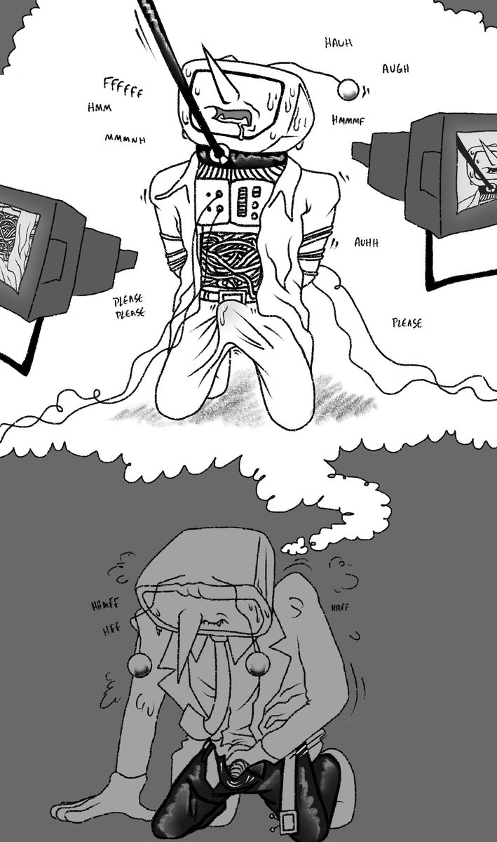 Lottenrog's tweet image. This was based on a fic I read but i don’t remember what it was sorry #deltaruined