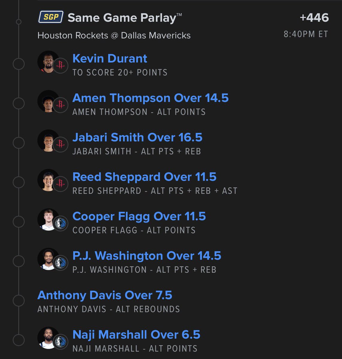 SmartStakePro's tweet photo. 🚨NBA Parlay🚨 https://t.co/doW4zvlnNI