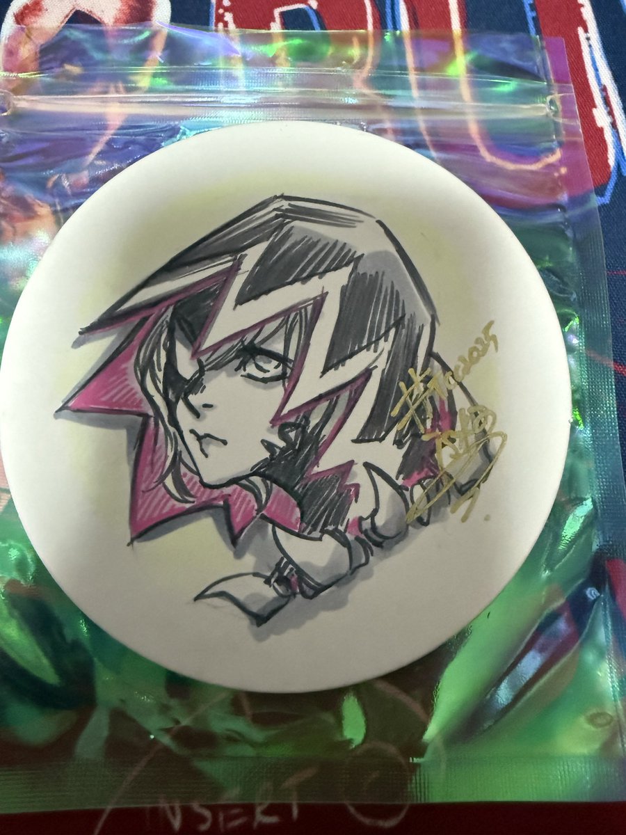 ラッキードッグ　色紙+コースター IS＊A WORKSさん（@is_aworks）には当日コミッションでグウェノムの丸