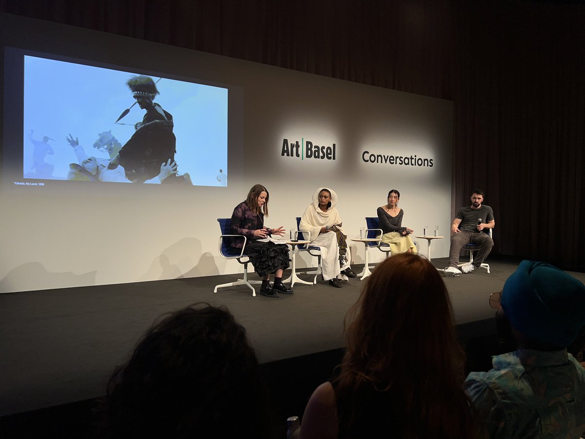 yatreda's tweet photo. Thank you for the beautiful conversation Art Basel Miami

@jenifulton
@mayaonthenet 
@jackbutcher https://t.co/Xx17fjl3b3