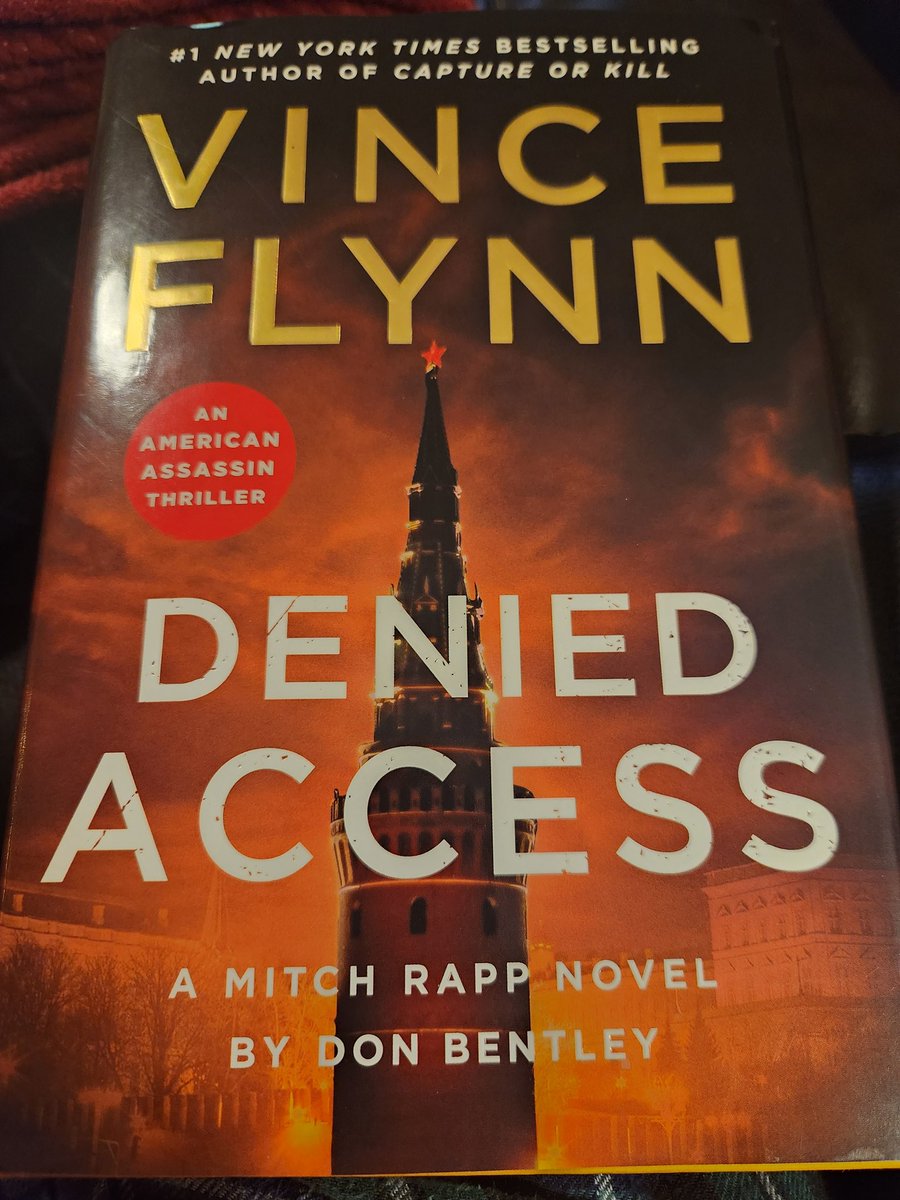 Started reading this on the flight to Texas and plowed through quite a few chapters on today's flight home. An excellent read so far. #books #thriller #MitchRapp <a href="/bentleydonb/">Don Bentley</a> <a href="/VinceFlynncom/">VinceFlynn.com</a>
