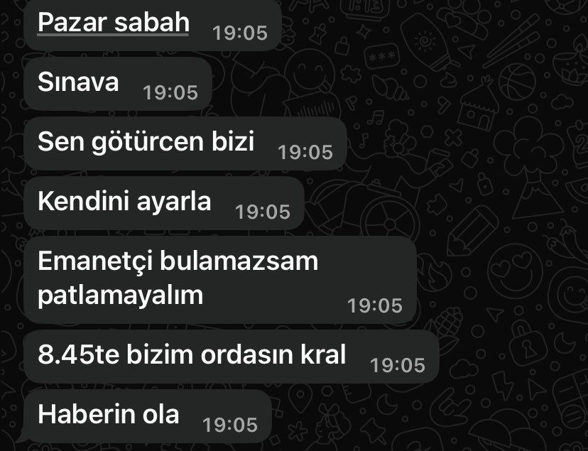 Bu tıpçı lavukları pazar sabah sınava götürücem diye erken uyanıcam amk ya maaşlarından yıpranma payı isticem