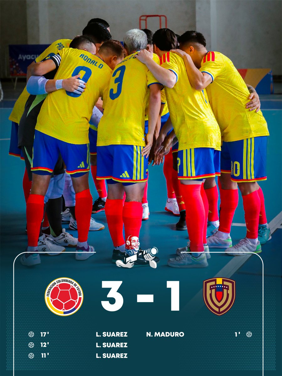 Funchibol's tweet photo. | Suramericano de Selecciones Fútbol de Salón 2025 |🏆🏆🏆🏆

🇨🇴COLOMBIA CAMPEÓN ANTE VENEZUELA 🇻🇪 https://t.co/VZAqhgmjKM